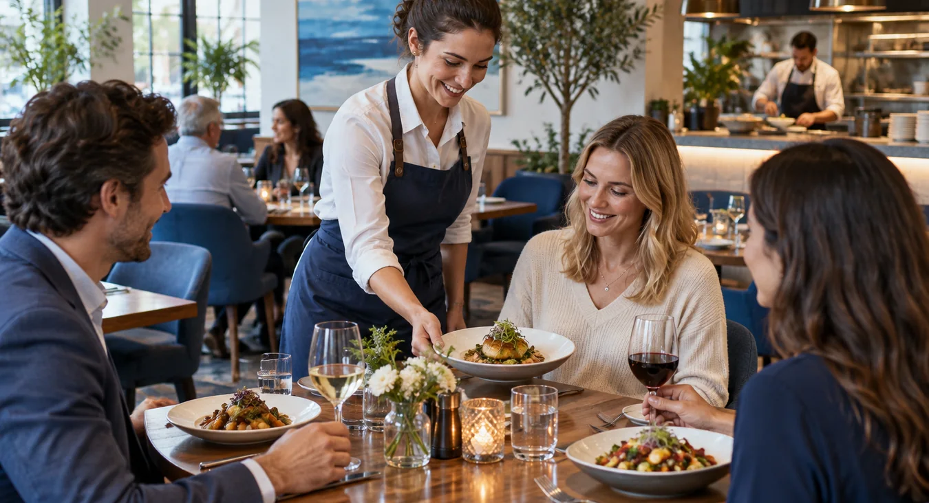 Restaurant / Cafe template illustration